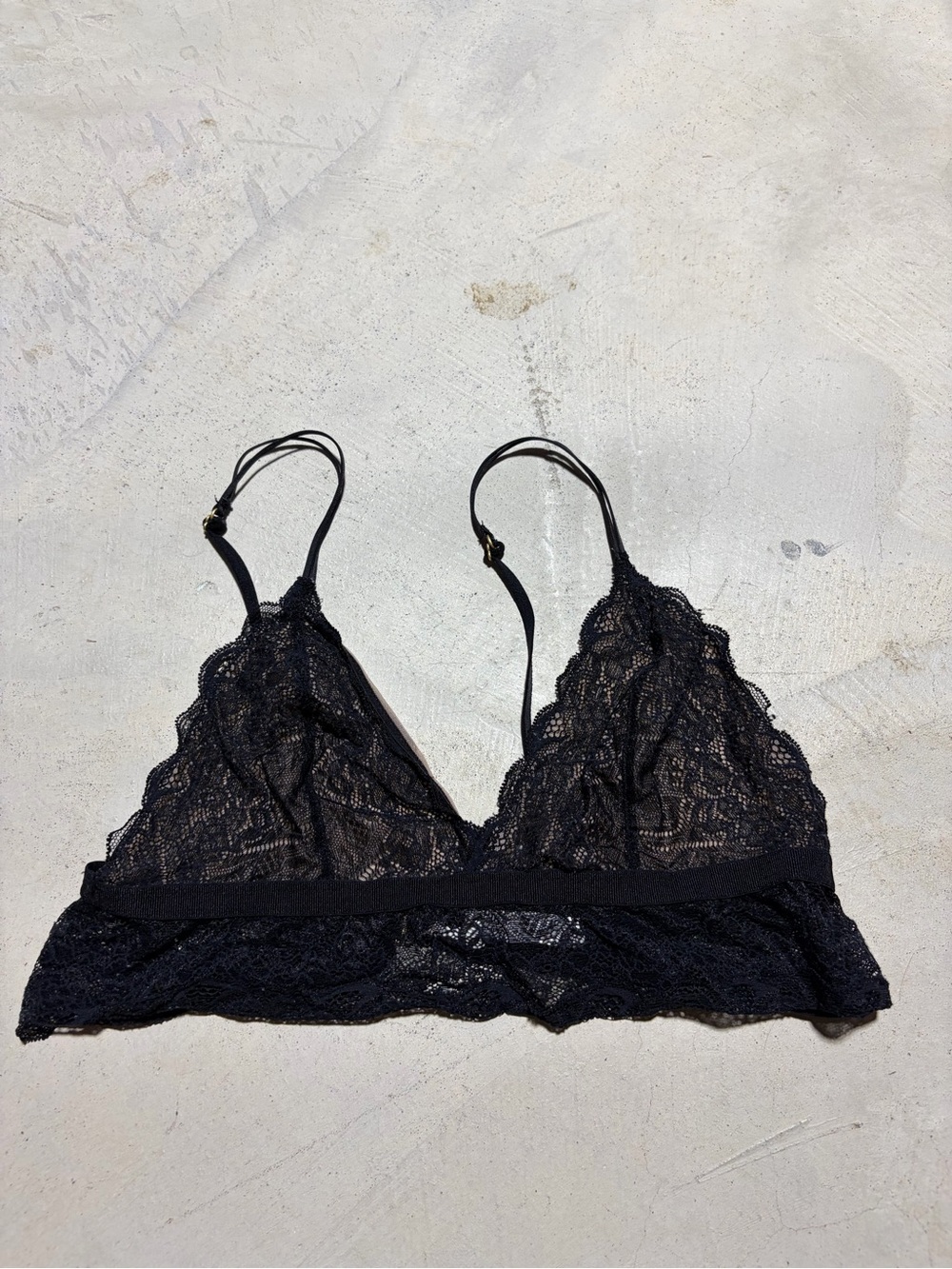 Madewell Black Lace Bralette medium